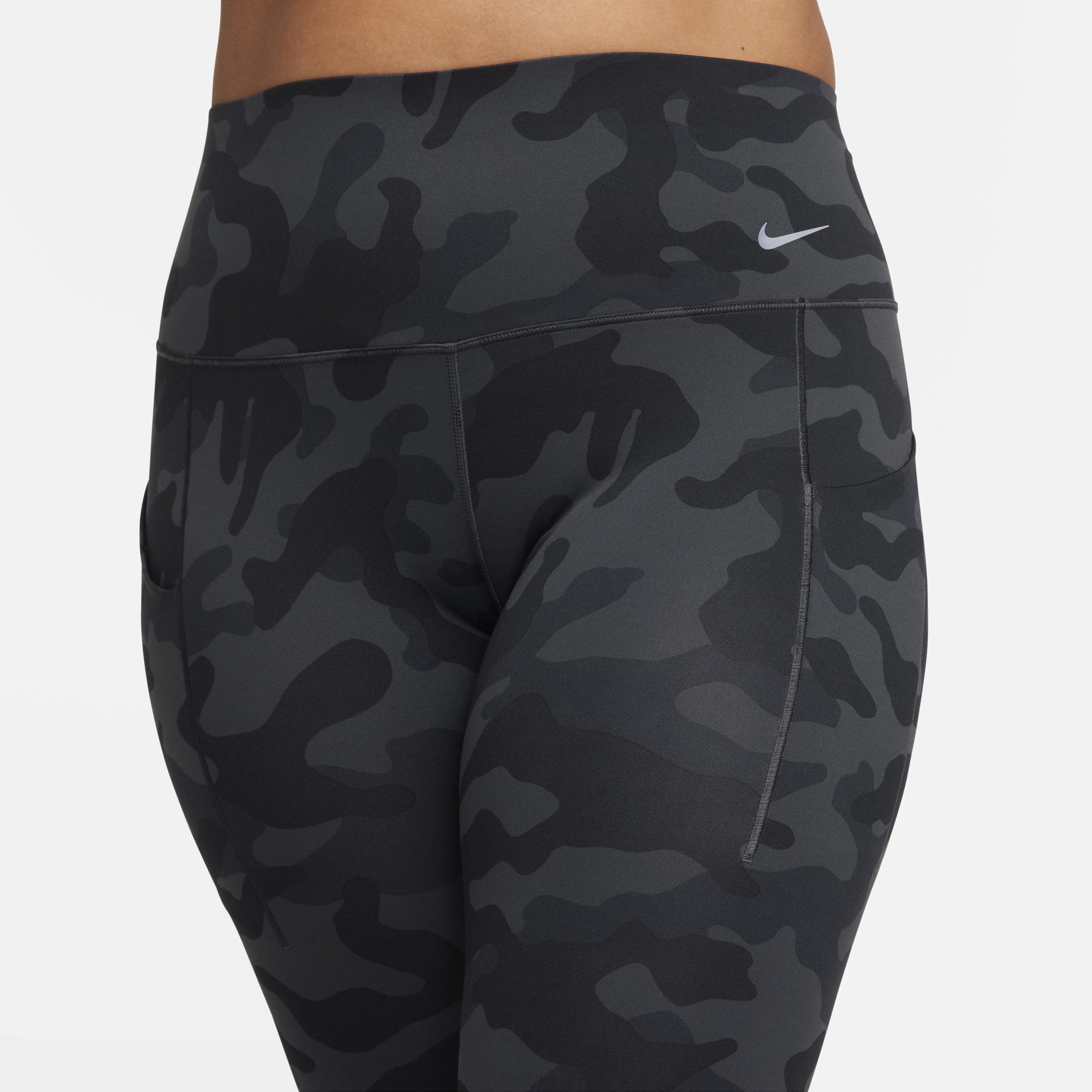 Nike Women's Universa Medium-Support High-Waisted 7/8 Camo Leggings with Pockets Product Image