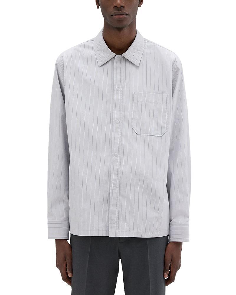 Theory Project Striped Cotton Blend Shirt Jacket Product Image