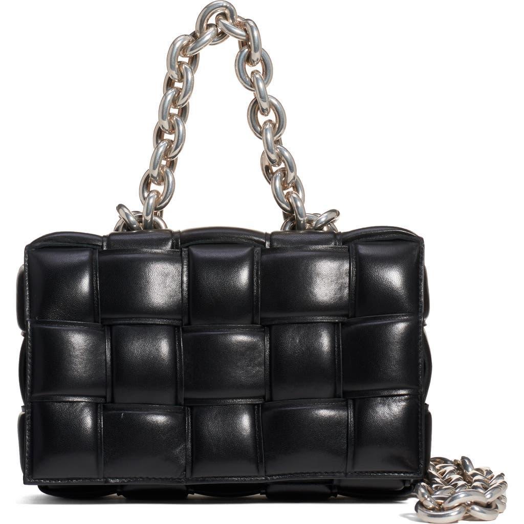 Chain Cassette Bag In Black Silver Product Image