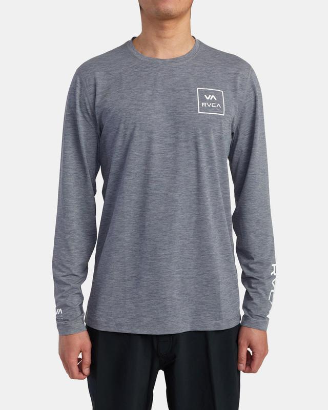 Surf Shirt Long Sleeve Surf Tee - Heather Grey Product Image