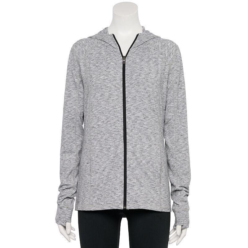 Womens Tek Gear Essential Hooded Jacket White Product Image