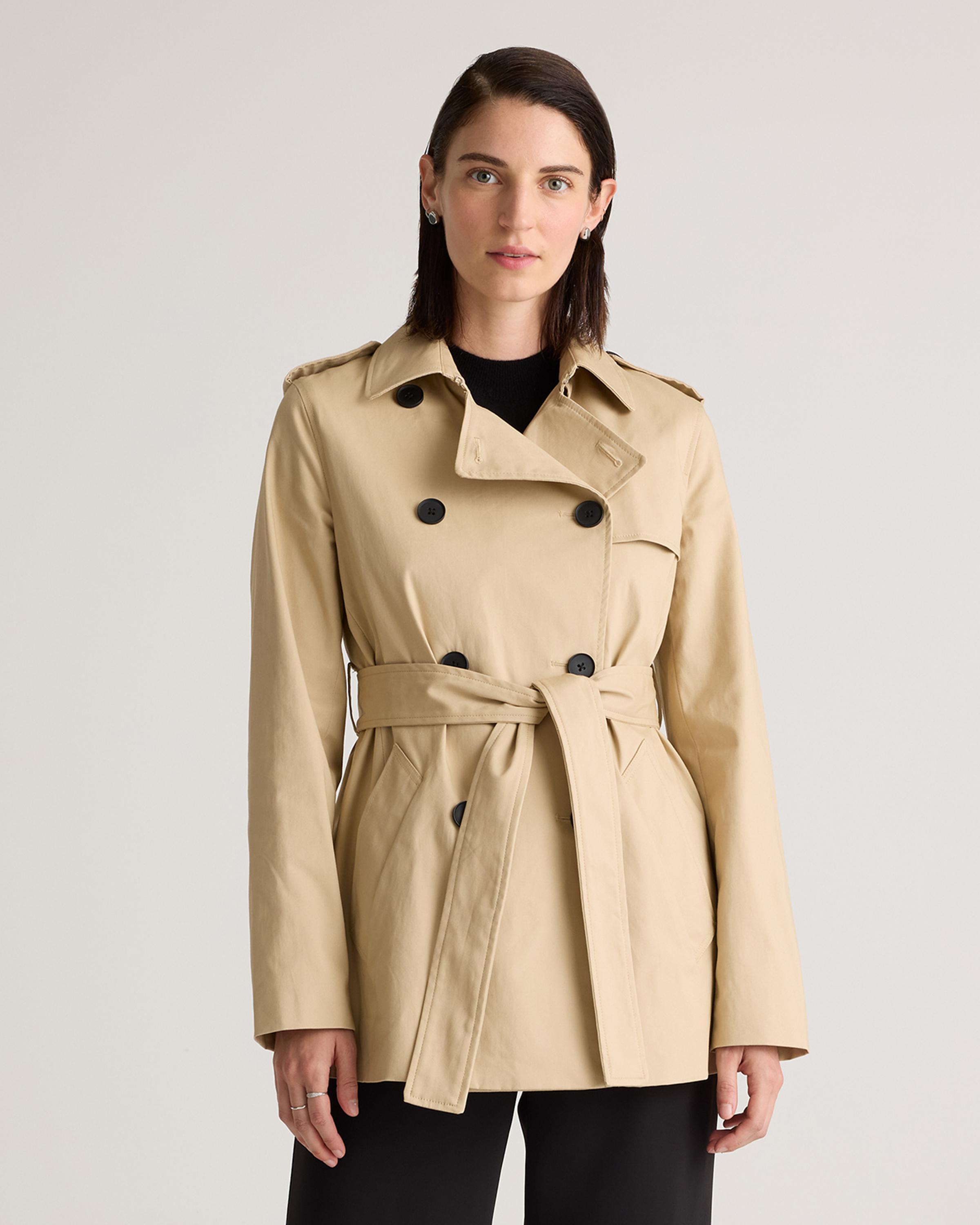 Comfort Stretch Short Trench Coat Product Image