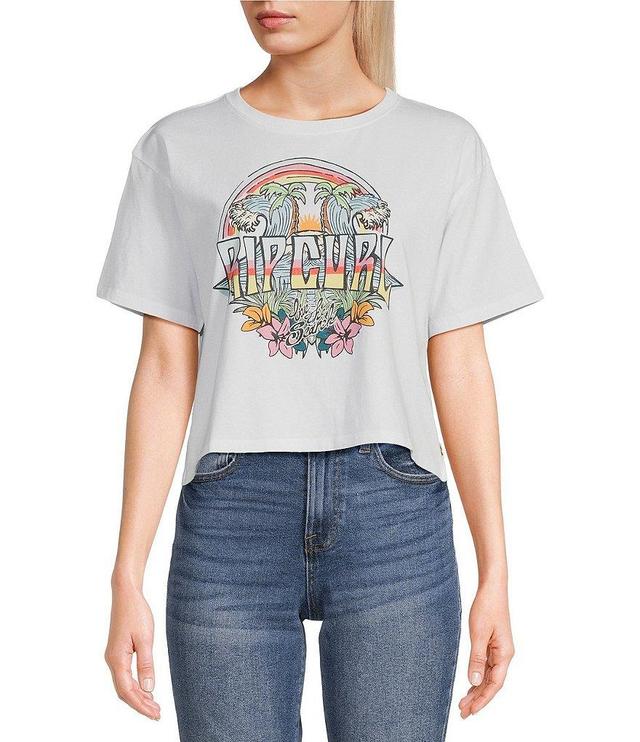 Rip Curl Relaxed Block Party Crop Graphic T-Shirt Product Image