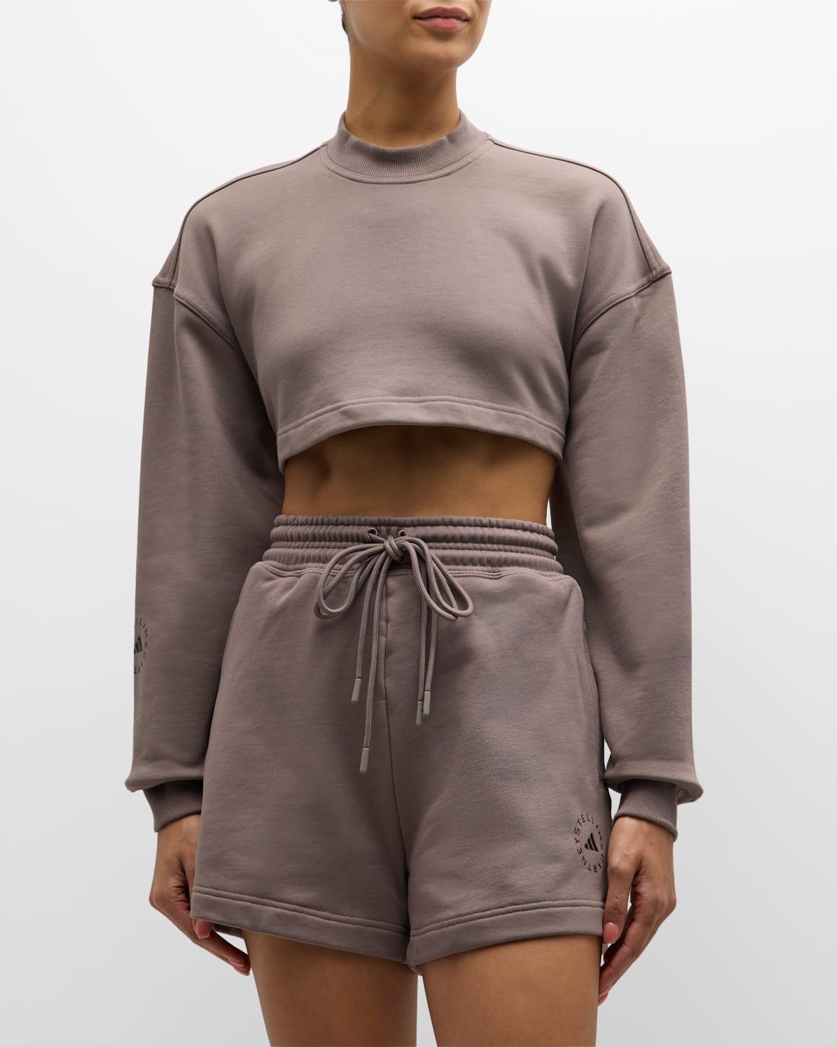 TrueCasuals Cropped Backless Sportswear Sweatshirt Product Image