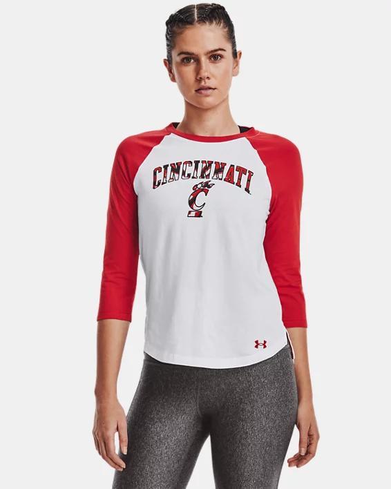 Women's UA Performance Cotton Collegiate Baseball T-Shirt Product Image