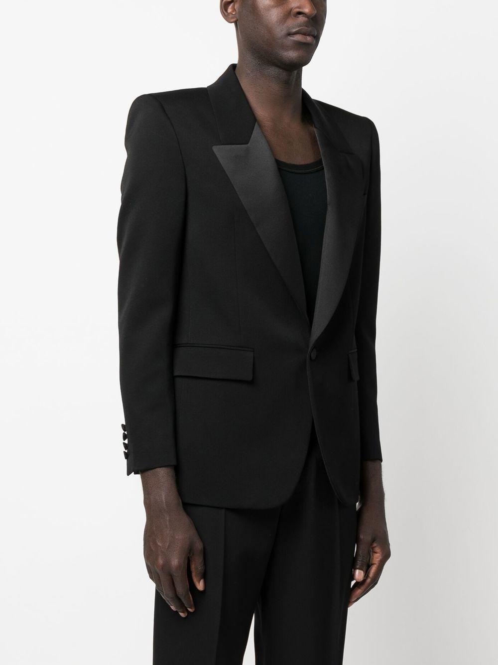 Single-breasted Blazer In Nero Product Image