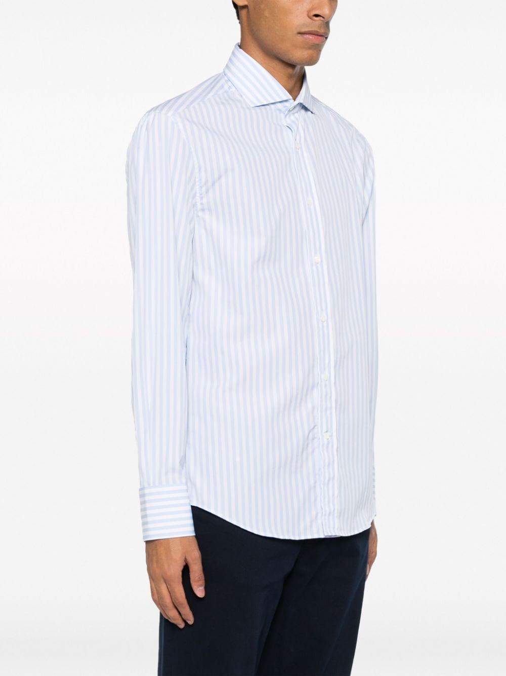 Striped Long-sleeved Shirt In Multi Product Image