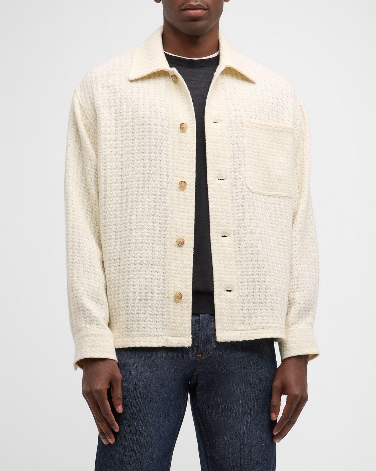 Mens Textured Shirt Jacket Product Image