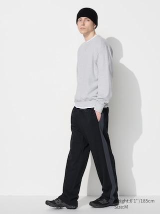 Mens Sweatpants Side Stripe Black 2XL UNIQLO US Product Image