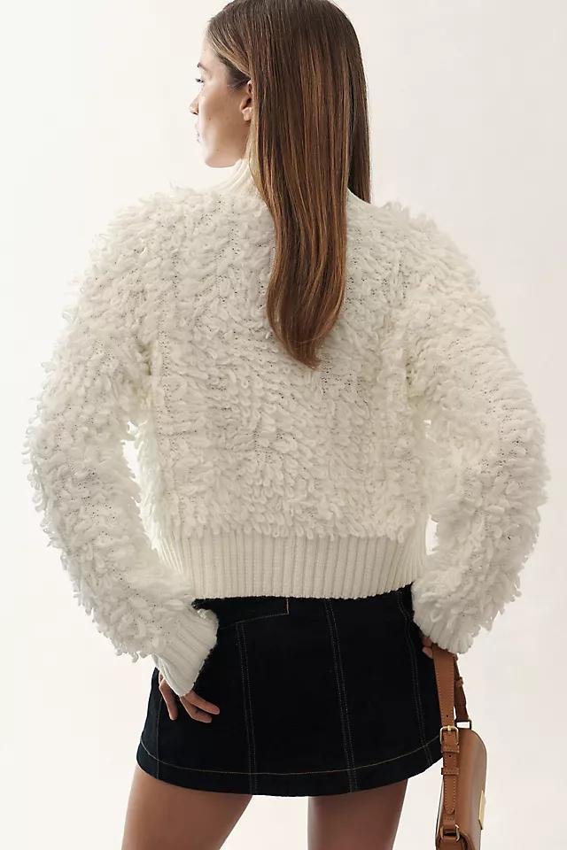 Callahan Mock-Neck Loop-Stitch Sweater Product Image