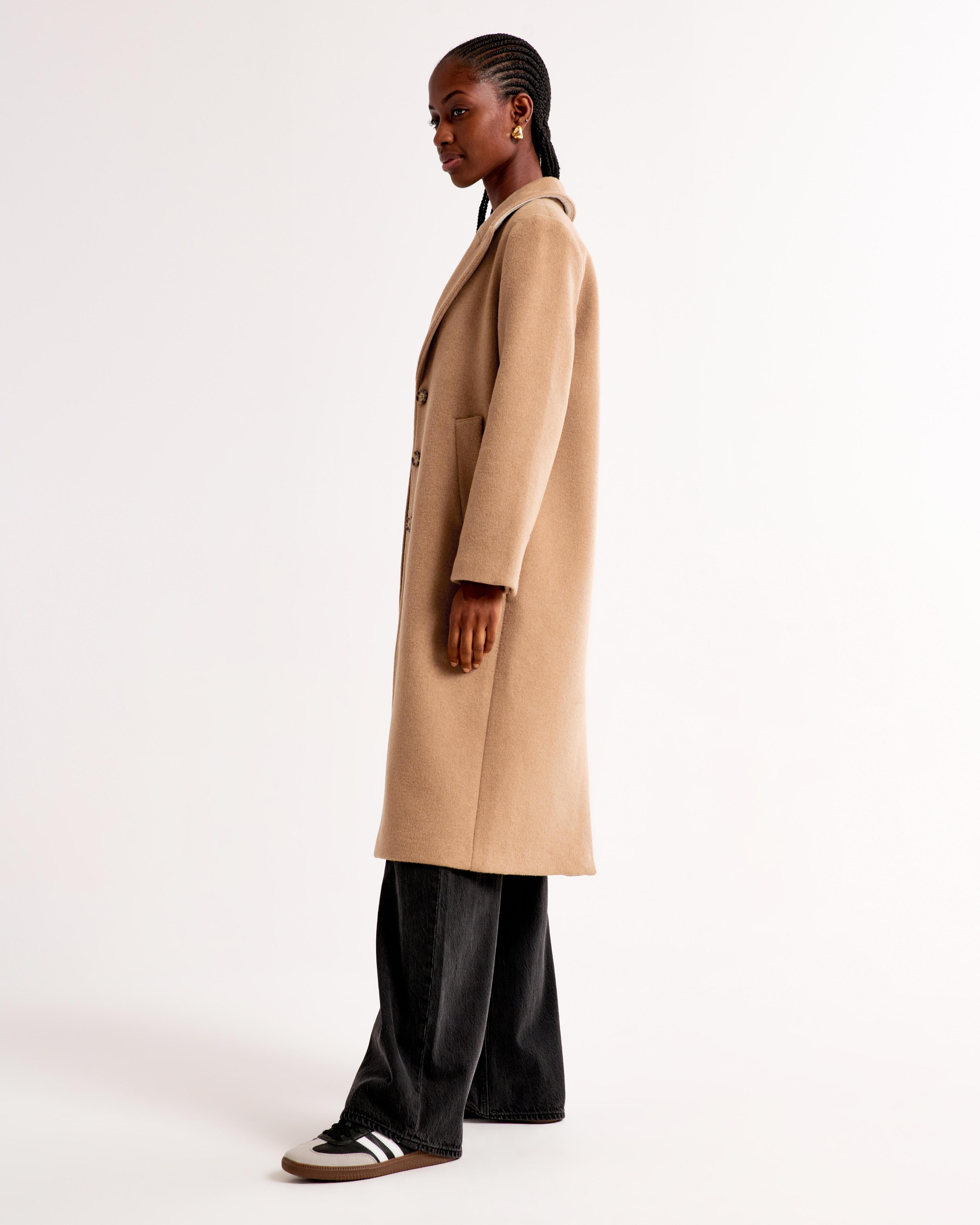 Wool-Blend Tailored Topcoat Product Image