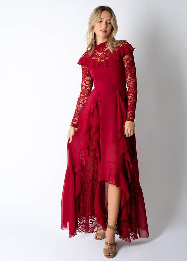 Sveta Dress in Scarlet Product Image