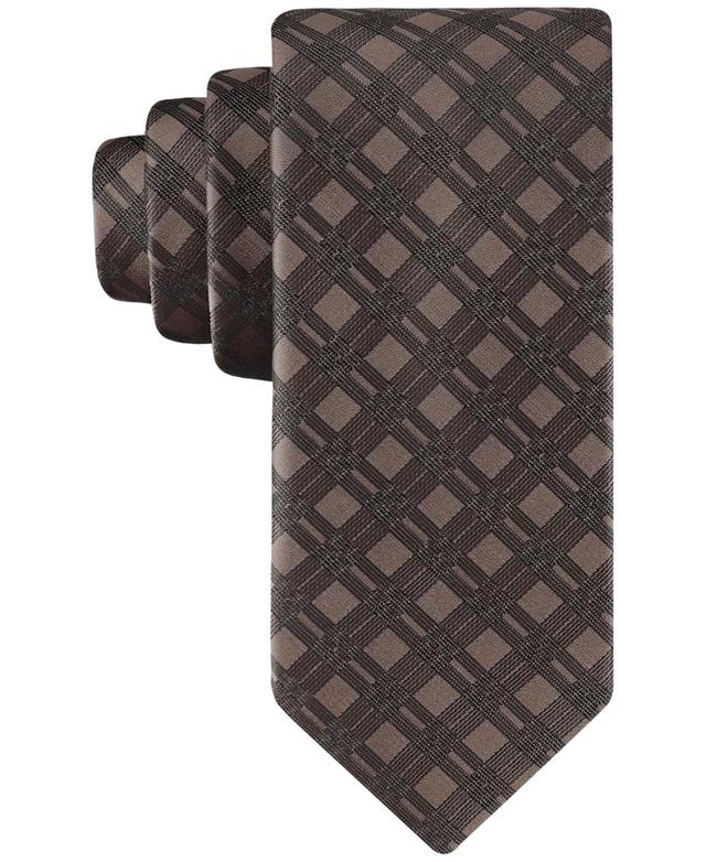 Calvin Klein Mens Double-Rail Grid Tie Product Image