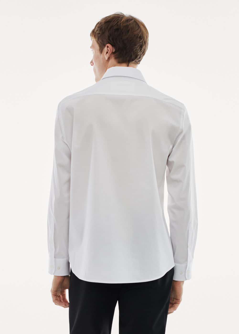 MANGO MAN - Regular-fit stretch cotton shirt whiteMen Product Image