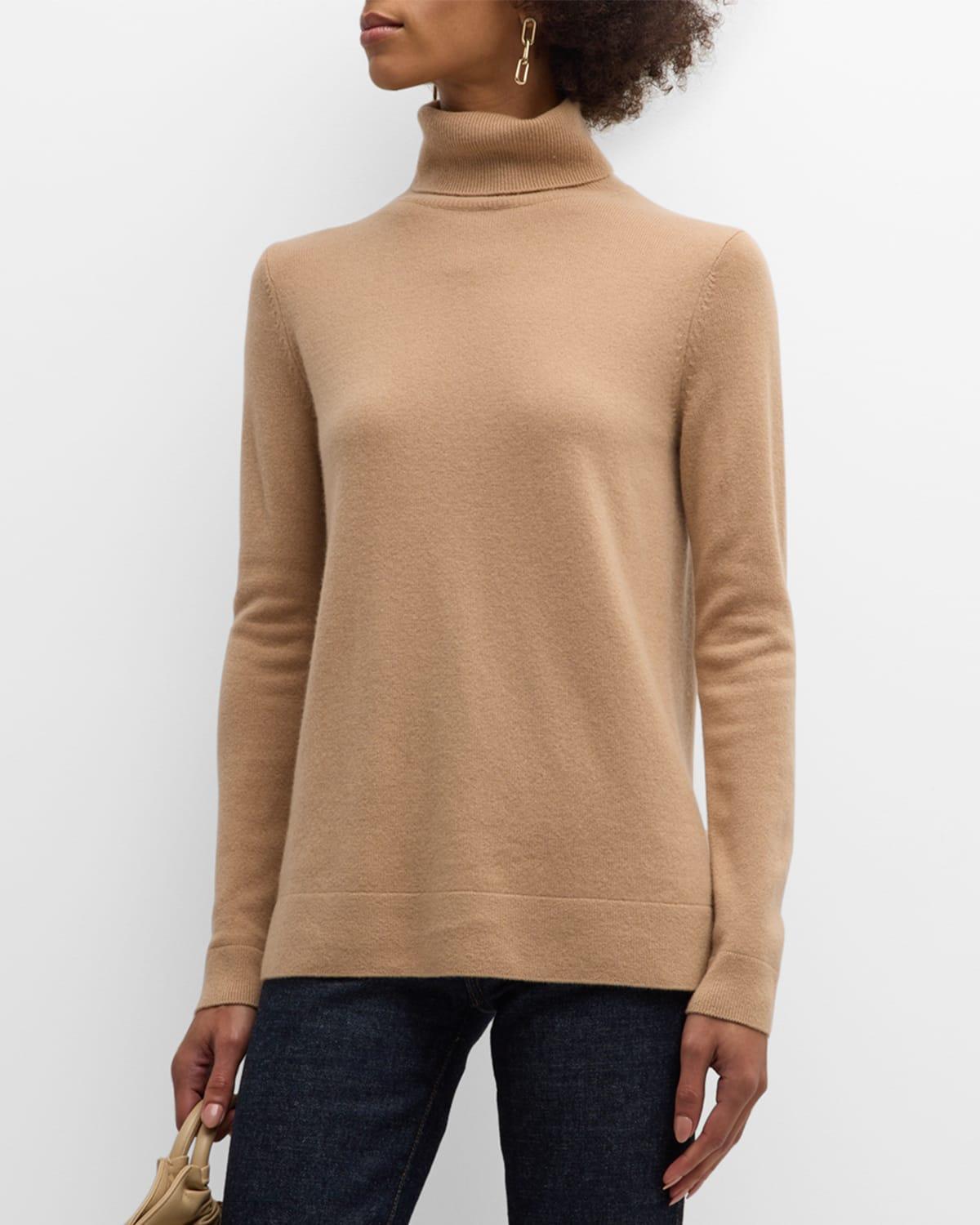 Cashmere Basic Turtleneck Top Product Image