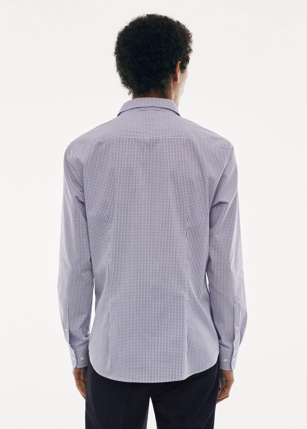 MANGO MAN - Micro-stretch fabric shirt navyMen Product Image