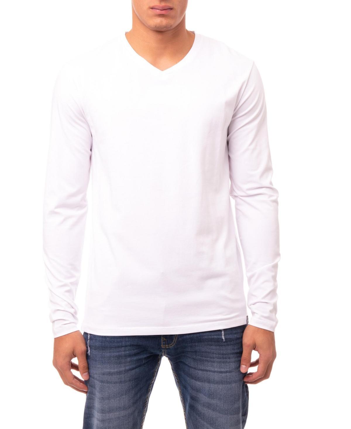 X-Ray Mens Soft Stretch V-Neck Long Sleeve T-shirt Product Image