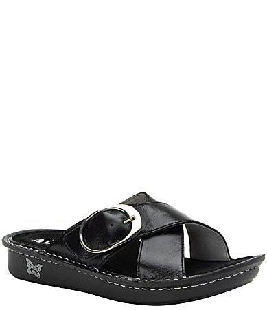 Alegria Bryn Leather Swivel Strap Convertible Clogs Product Image