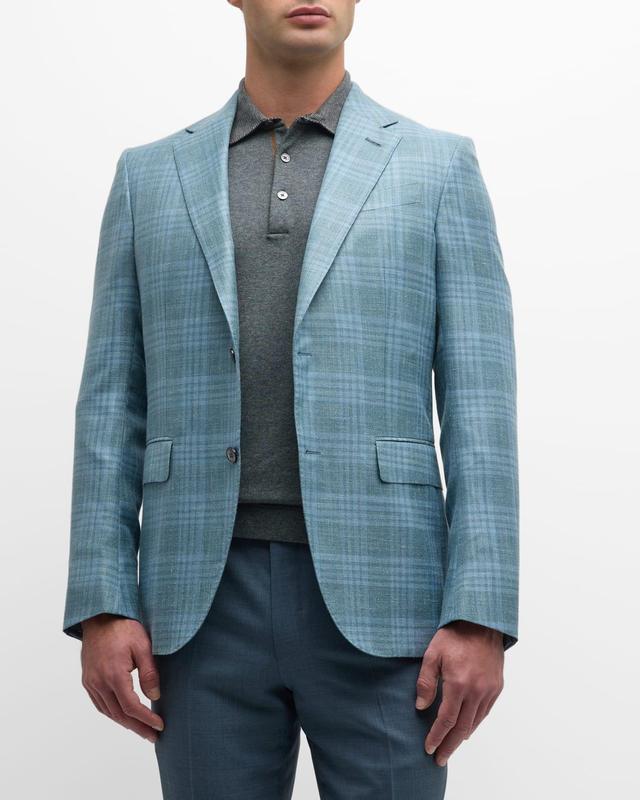 Mens Tonal Plaid Sport Coat Product Image