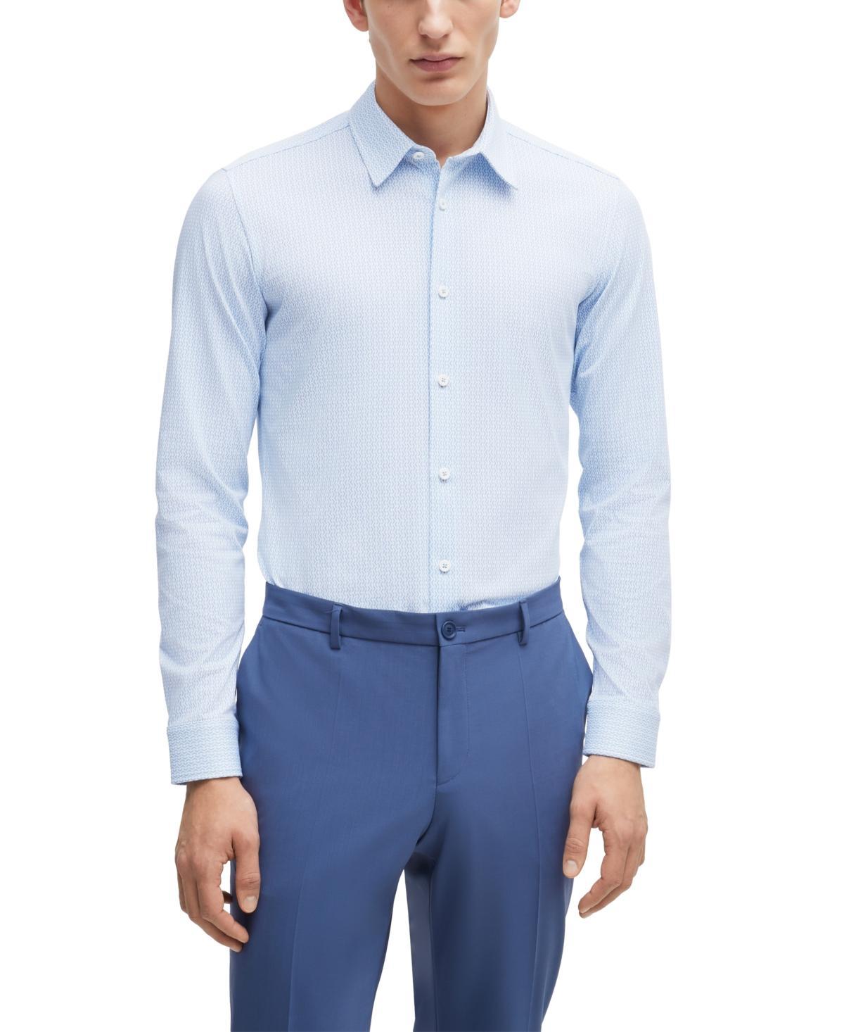 Boss by Hugo Boss Mens Performance Slim-Fit Dress Shirt - Light Product Image