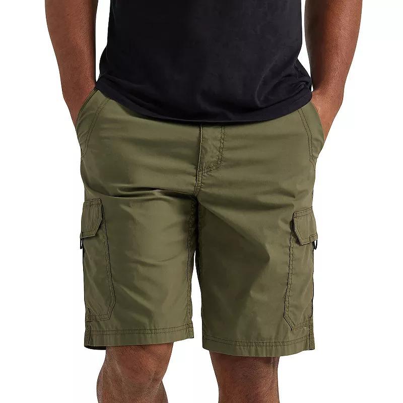 Mens Lee 10.5 Extreme Motion Crossroads Cargo Shorts Olive Black Product Image