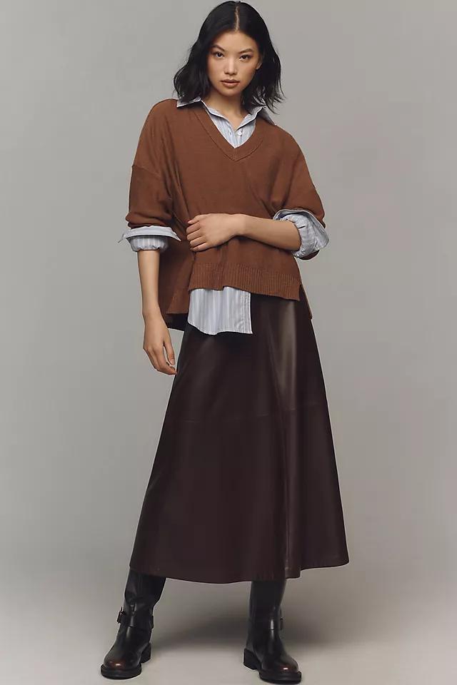 Maeve Relaxed V-Neck Sweater Product Image