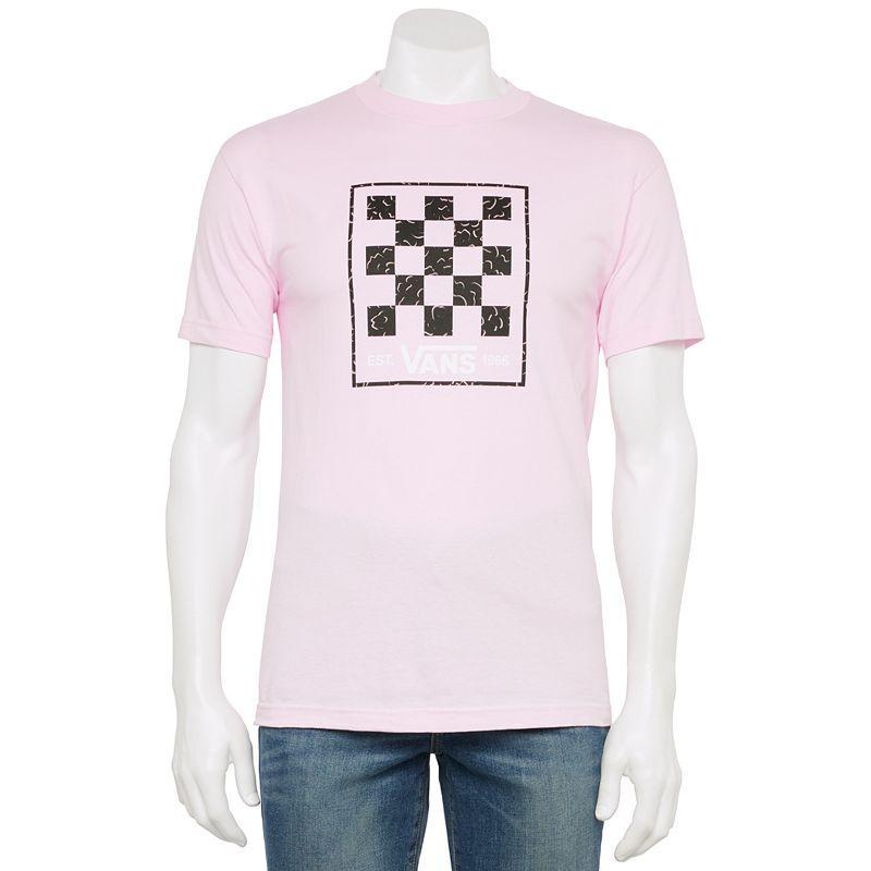 Mens Vans Short Sleeve Graphic Tee Dark Pink Product Image