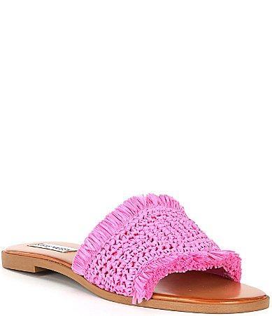 Steve Madden Lakeshore Woven Raffia Slide Sandal Product Image