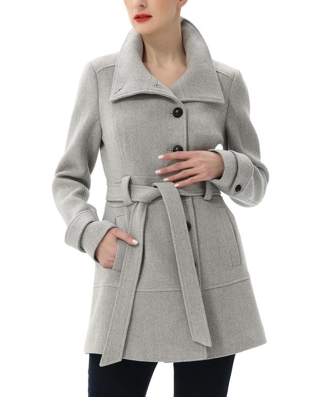 Kimi + Kai Womens Alycia Belted Boucle Wool Coat Product Image