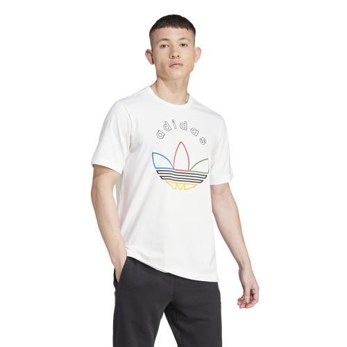 adidas Originals Mens FDTN Trefoil T-Shirt - Multi/Cloud White Product Image