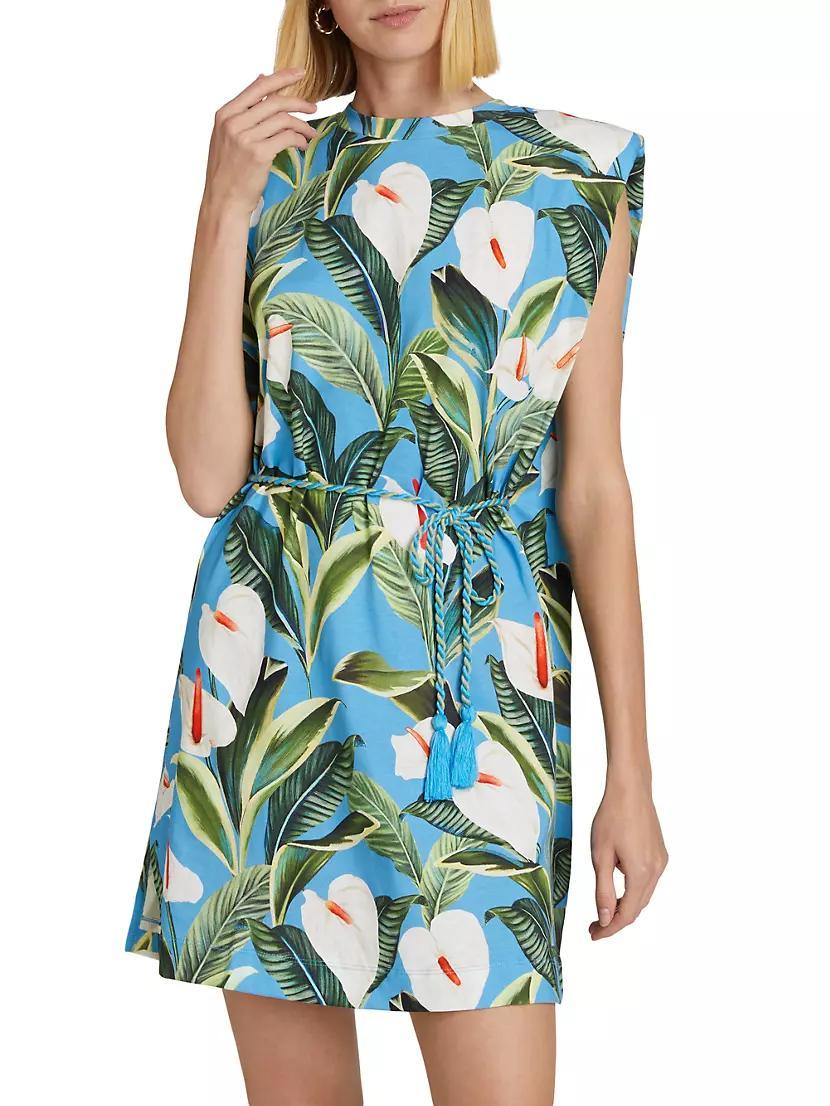 Anthurium Tropical T-Shirt Minidress Product Image