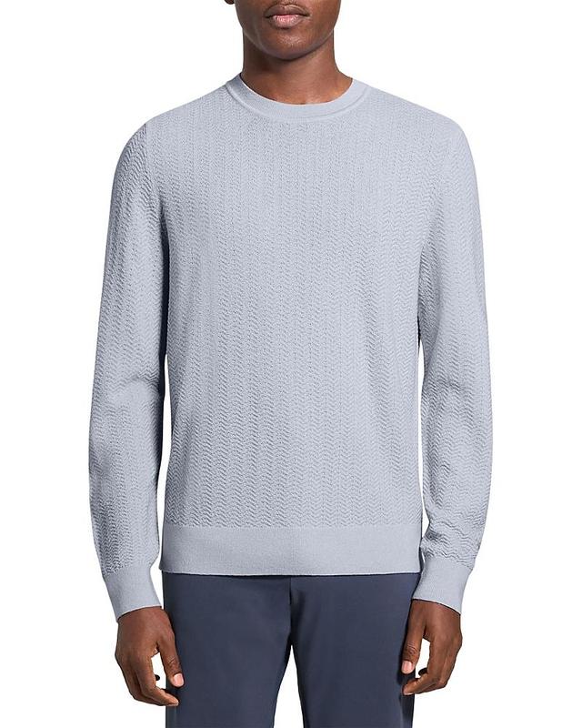 Mens Merino Wool Crewneck Sweater Product Image