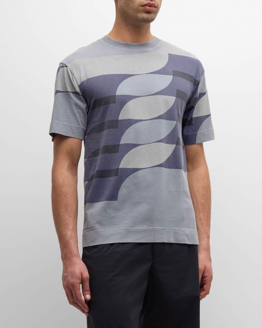 Mens Heli Printed Crewneck T-Shirt Product Image