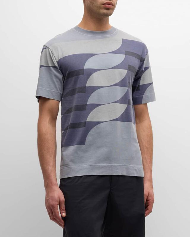 Mens Heli Printed Crewneck T-Shirt Product Image