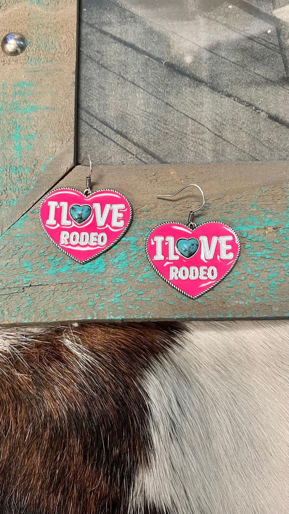 I Love Rodeo Earrings Product Image