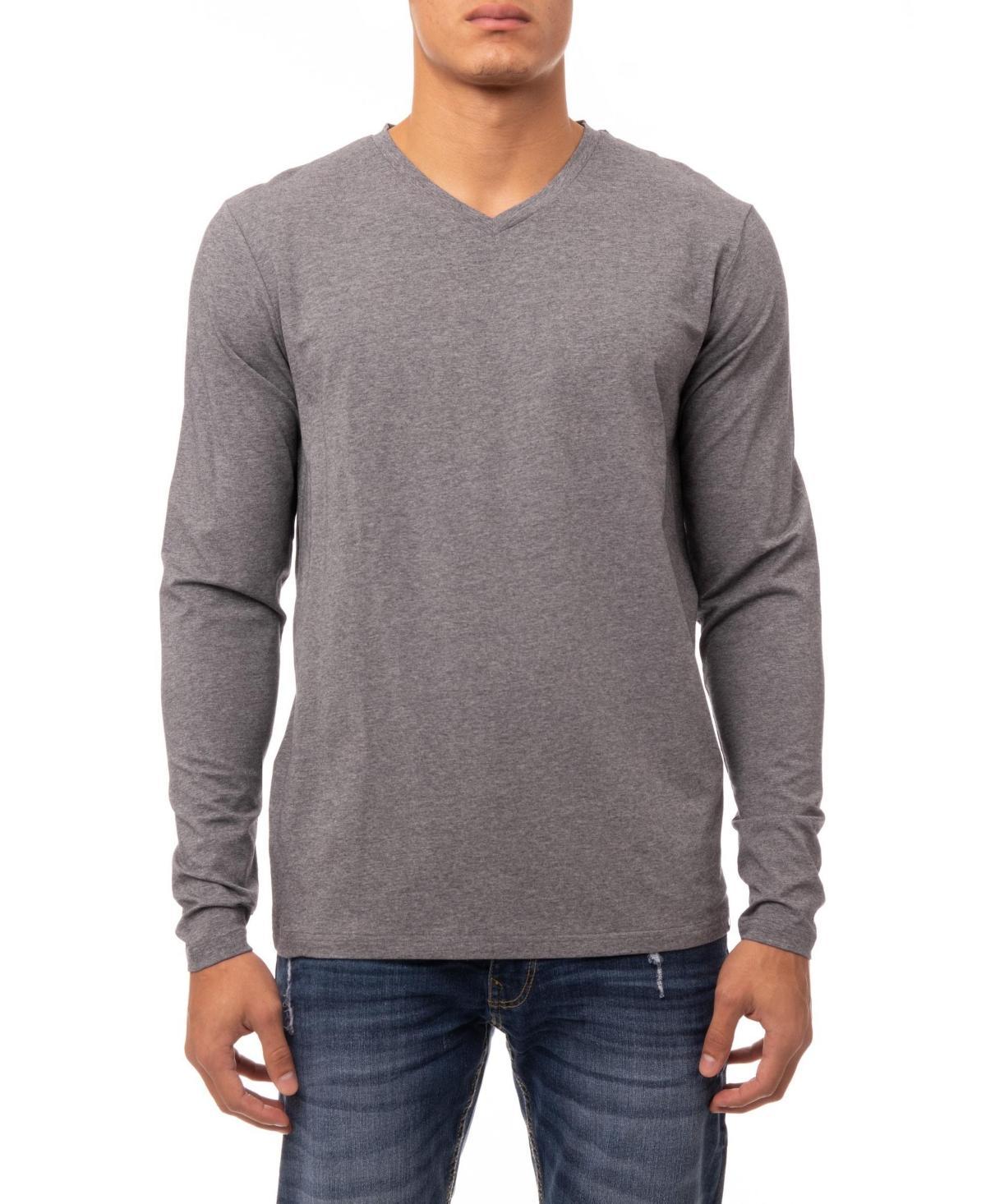 X-Ray Mens Soft Stretch V-Neck Long Sleeve T-shirt Product Image