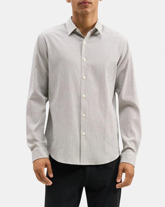 Long-Sleeve Shirt in Seersucker Product Image