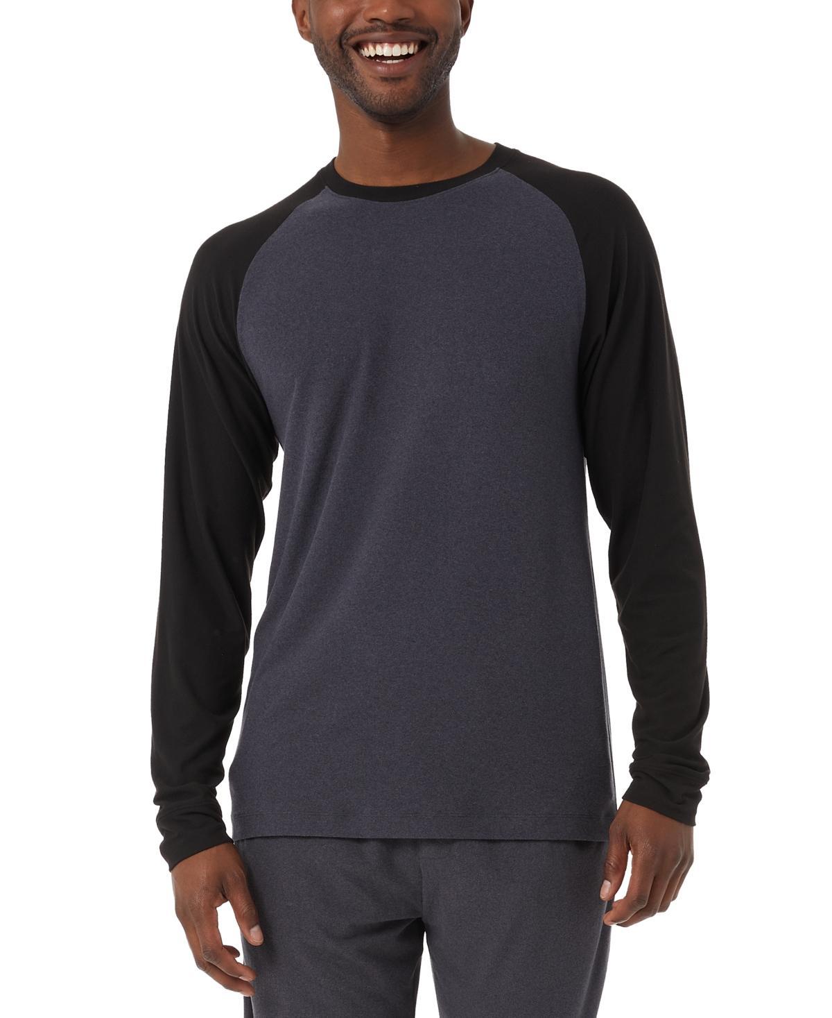 32 Degrees Mens Heat Colorblocked Raglan-Sleeve Sleep T-Shirt Product Image