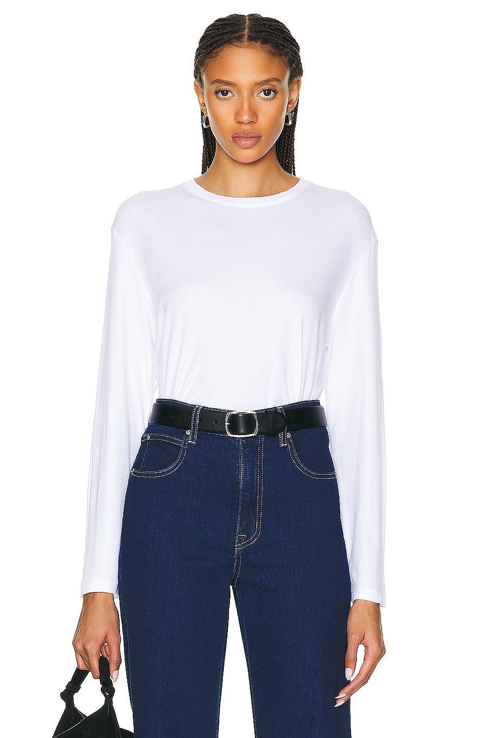 Enza Costa Supima Cotton Oversized Long Sleeve Top Product Image