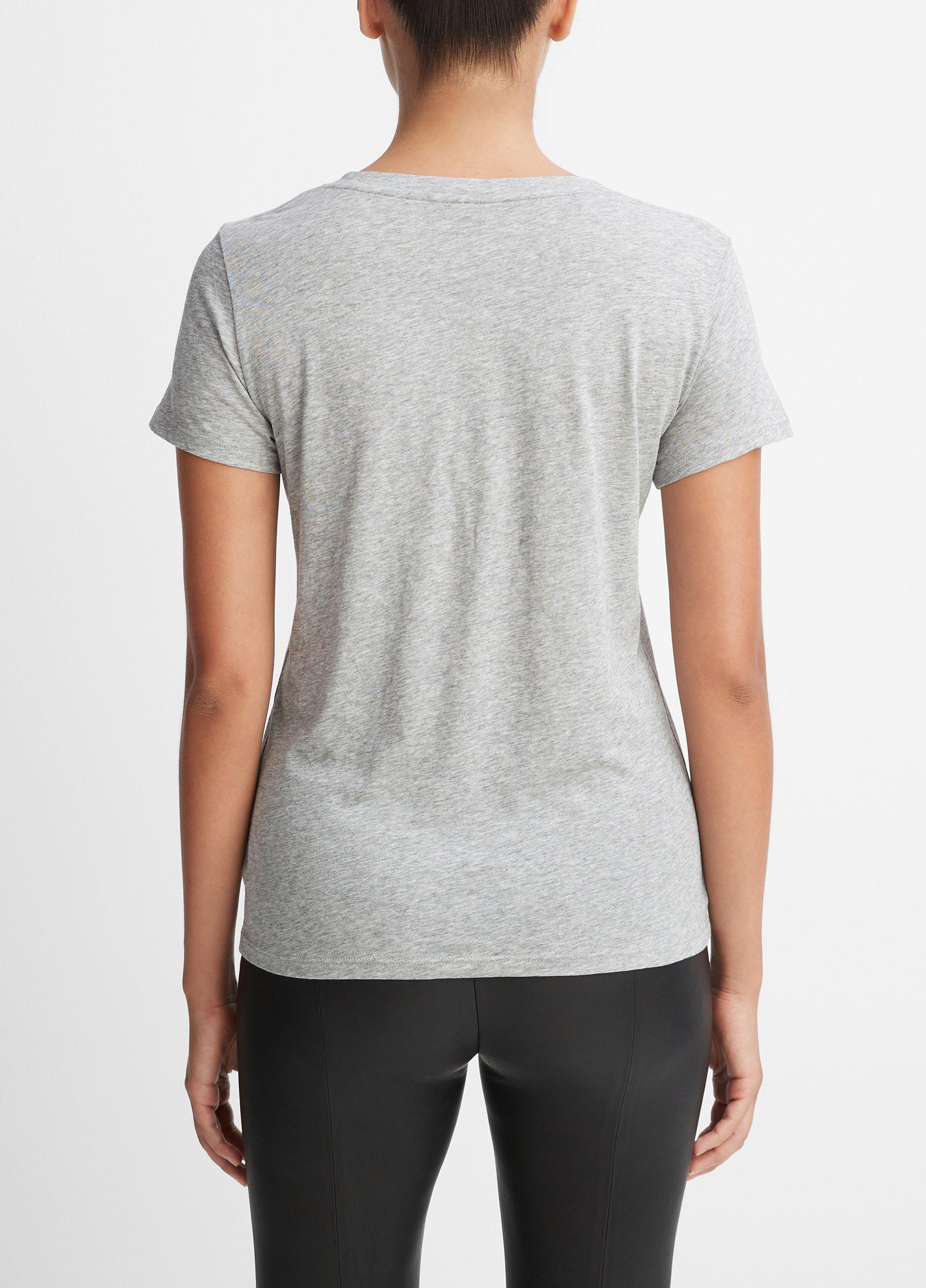 Essential Pima Cotton V-Neck T-Shirt Product Image