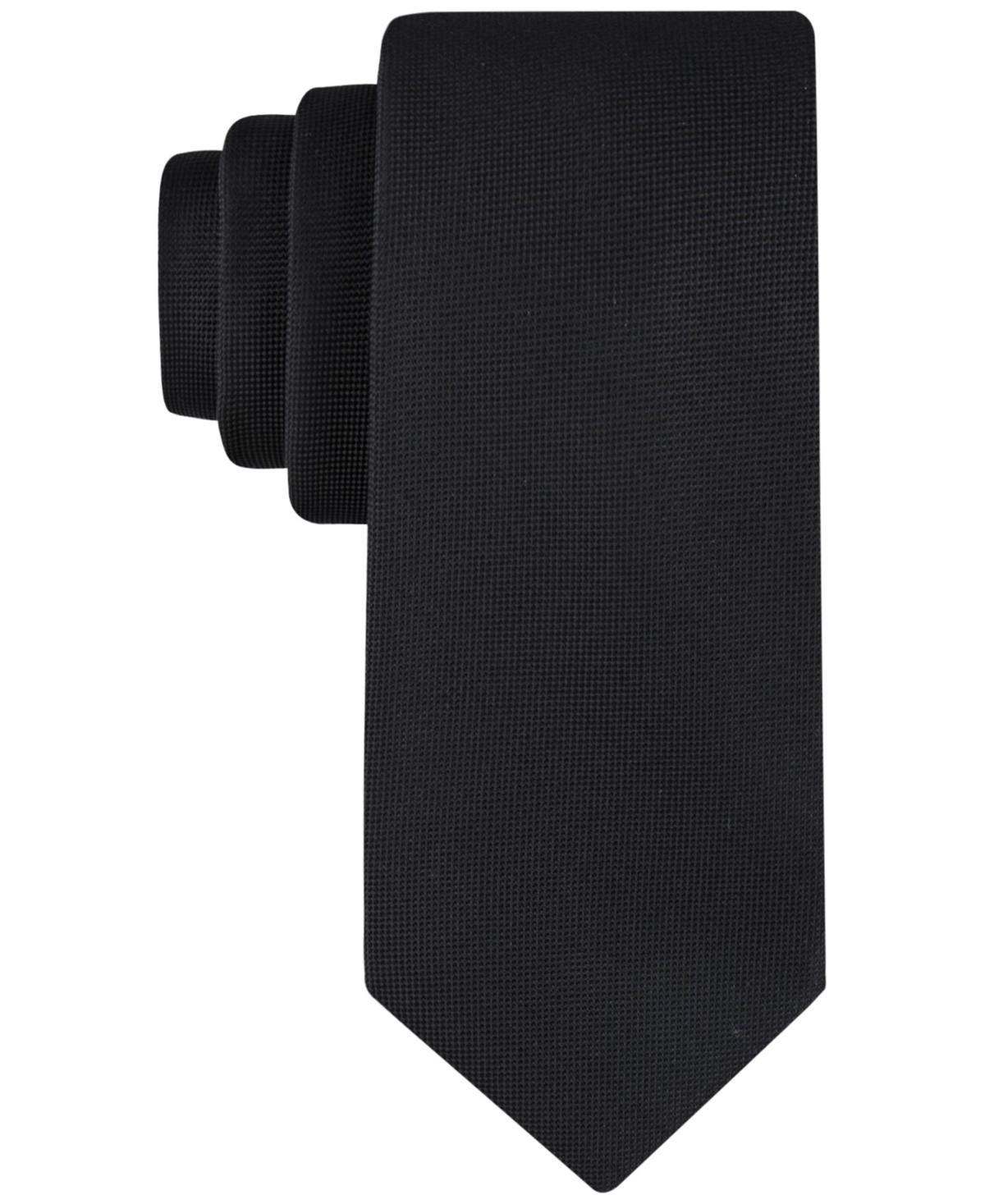 Calvin Klein Mens Silver-Spun Solid Tie Product Image