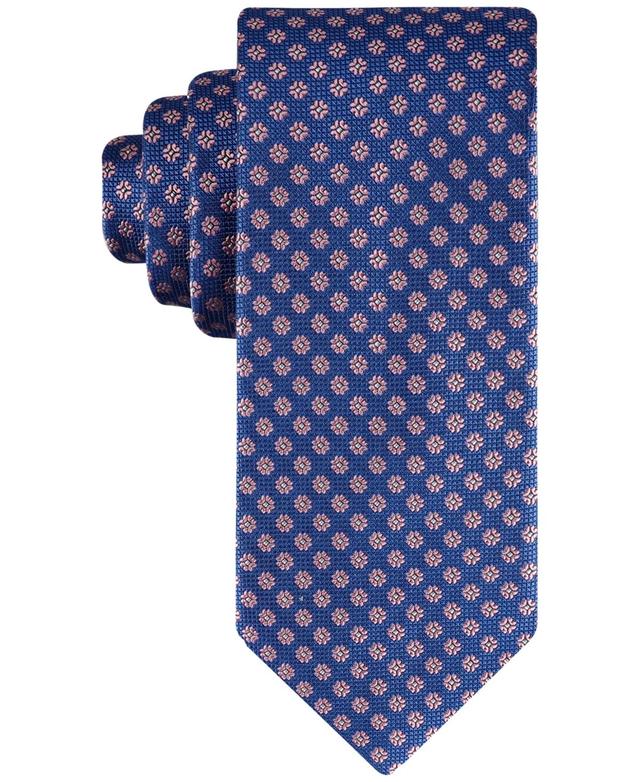 Tommy Hilfiger Mens Floral Medallion Tie - Navy Product Image