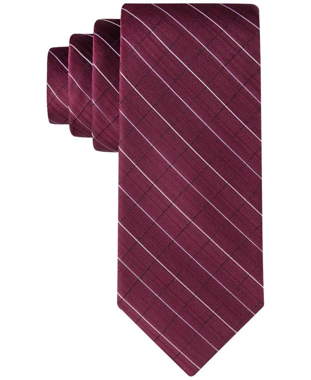 Calvin Klein Mens Etched Windowpane Tie Product Image