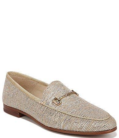 Sam Edelman Loraine Raffia Basket Weave Bit Detail Career Flat Loafers Product Image