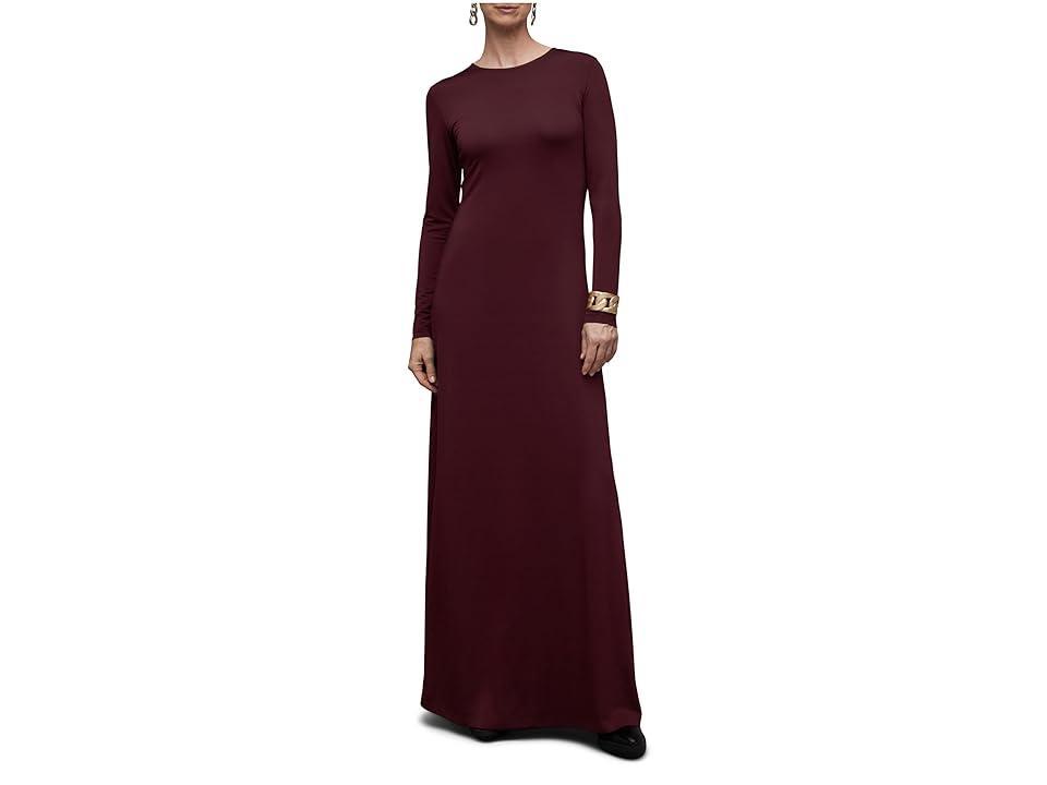 AllSaints Katlyn Long Sleeve Maxi Dress (Winter Orchid ) Women's Clothing Product Image