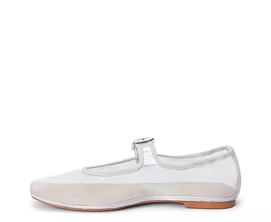 Coconuts Womens Tribeca Mesh Square-Toe Mary Jane Ballet Flat. Product Image