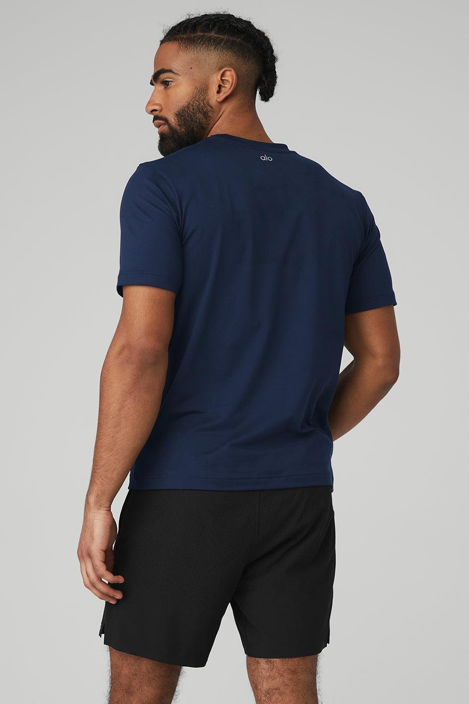 Conquer Reform Crewneck Short Sleeve - Navy Male Product Image