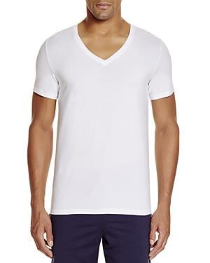 Mens Cotton Superior Short Sleeve V-Neck Tee Product Image