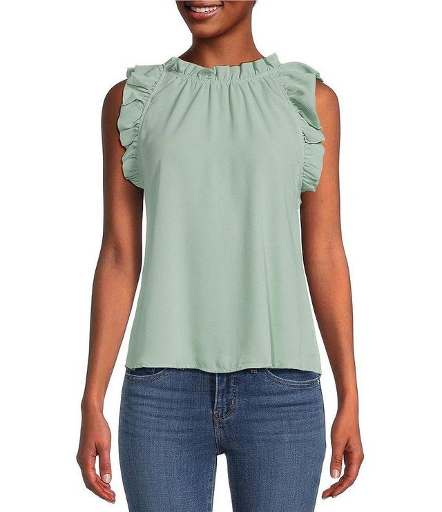 Blu Pepper Ruffle Sleeve Woven Top Product Image