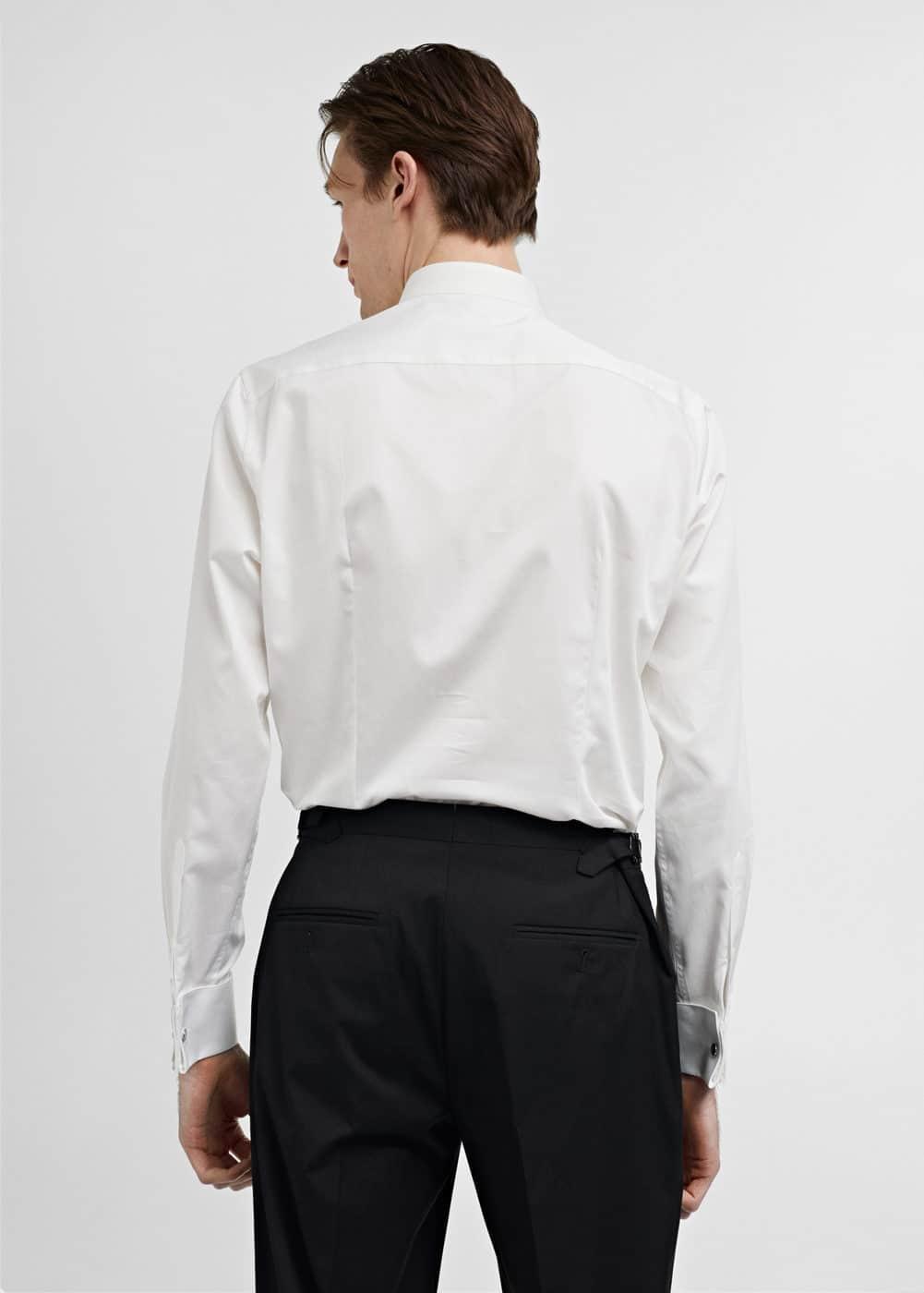 MANGO MAN - Slim-fit tuxedo shirt whiteMen Product Image